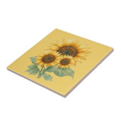 Sunflowers lover gift Ceramic Tile タイル (側面)
