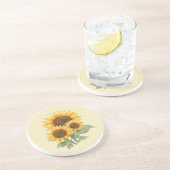 Sunflowers lover gift sandstone コースター (側面)