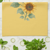 Sunflowers lovers gift キッチンタオル (折り畳み)