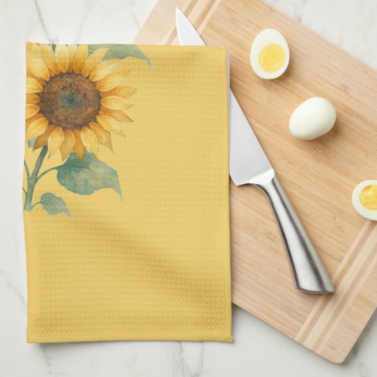 Sunflowers lovers gift キッチンタオル (四つ折り)