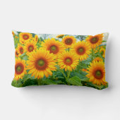 Sunflowers Lumbar Pillow ランバークッション (裏面)