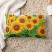 Sunflowers Lumbar Pillow ランバークッション (ブランケット)