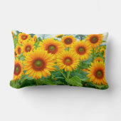 Sunflowers Lumbar Pillow ランバークッション (正面)