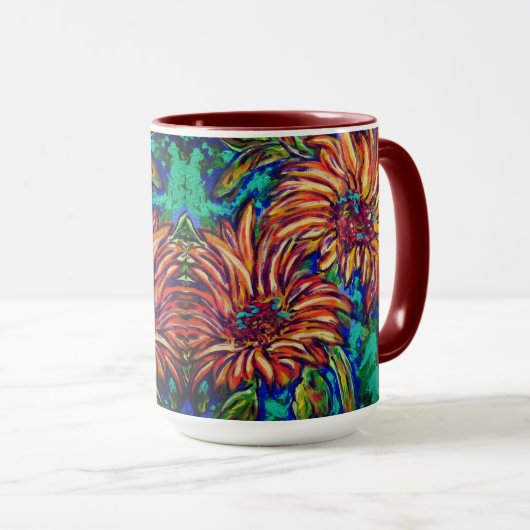 Sunflowers Mug マグカップ (正面右)