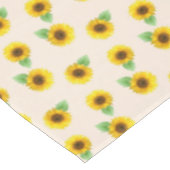 Sunflowers on Light Beige テーブルクロス (アングル)
