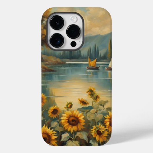 Sunflowers on the Lake Case-Mate iPhoneケース (裏面)