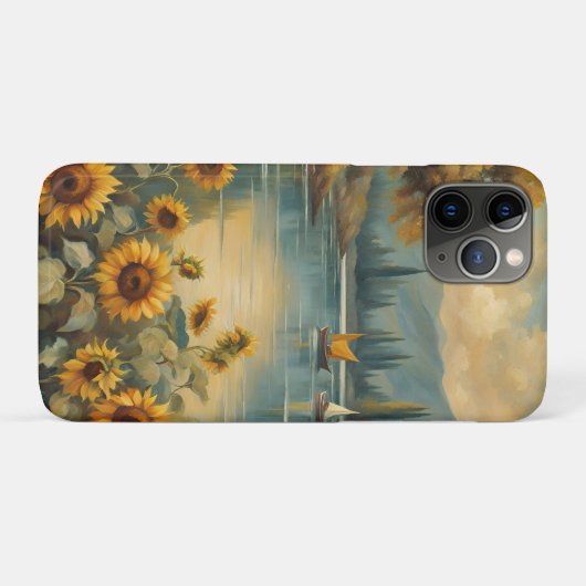 Sunflowers on the Lake Case-Mate iPhoneケース (裏面(横))