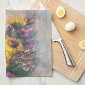 Sunflowers Original キッチンタオル (四つ折り)