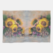 Sunflowers Original キッチンタオル (横)