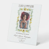 Sunflowers Photo Remembrance Wedding Dear Ones 台座サイン (正面)