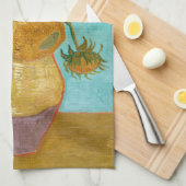 Sunflowers, Post Impressionist Still Life Painting キッチンタオル (四つ折り)
