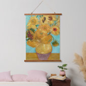 Sunflowers, Post Impressionist Still Life Painting 吊り下げ型タペストリー (寝室)