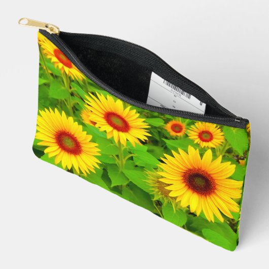 Sunflowers Pouch アクセサリーポーチ (見開き)