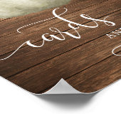 Sunflowers Pumpkin Cards and Gifts Sign ポスター (角)