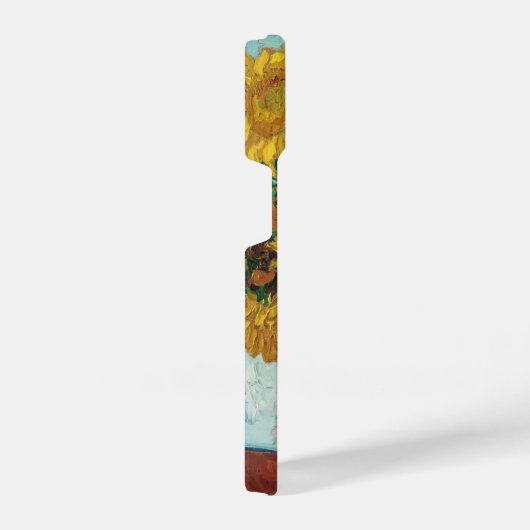 Sunflowers Red Orange Yellow Blue Van Gogh iPhoneケース (右側面)