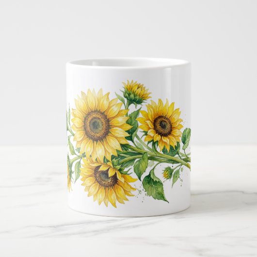 Sunflowers Specialty Mug ジャンボコーヒーマグカップ (正面)