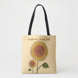 Sunflowers Stand Tall  トートバッグ