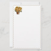 Sunflowers Stationery Paper 便箋 (正面)