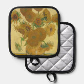 Sunflowers, Still Life Oil Painting, Van Gogh 鍋敷き (正面/裏面)