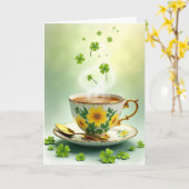 Sunflowers Tea Happy Day Card カード (黄色い花)