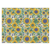 Sunflowers Ukrainian folk art motifs Tablecloth テーブルクロス (正面(横))