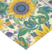 Sunflowers Ukrainian folk art motifs Tablecloth テーブルクロス (アングル)