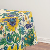Sunflowers Ukrainian folk art motifs Tablecloth テーブルクロス (インサイチュ)