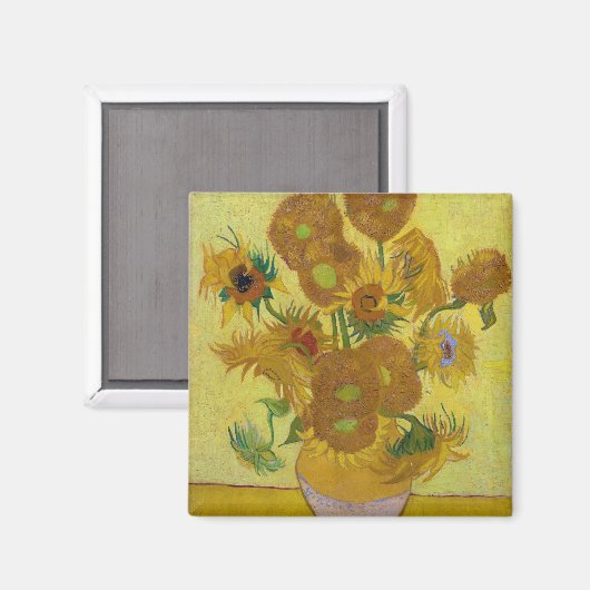 Sunflowers, Vincent van Gogh, 1889 マグネット (正面/裏面)