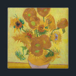 Sunflowers, Vincent van Gogh, 1889 マグネット<br><div class="desc">Vincent Willem van Gogh (30 March 1853 – 29 July 1890) was a Dutch post-impressionist painter who is among the most famous and influential figures in the history of Western art. In just over a decade, he created about 2, 100 artworks, including around 860 oil paintings, most of which date...</div>