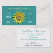 SunflowerSisters.caの名刺 名刺 (正面/裏面)