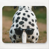 Sunglasses On a Dalmatian Dog Tail マウスパッド (正面)
