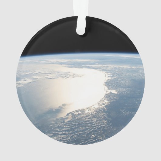 Sunglintはメキシコ湾を反射する オーナメント (裏面)