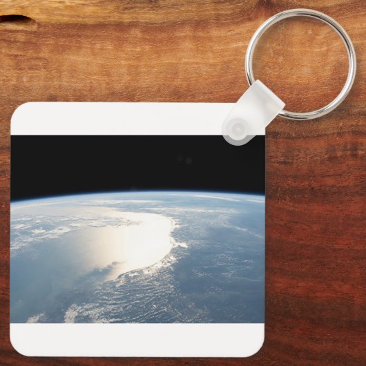 Sunglintはメキシコ湾を反射する キーホルダー (裏面)