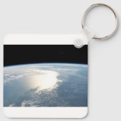 Sunglintはメキシコ湾を反射する キーホルダー (裏面)