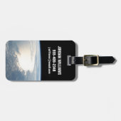 Sunglintはメキシコ湾を反射する ラゲッジタグ (正面横)