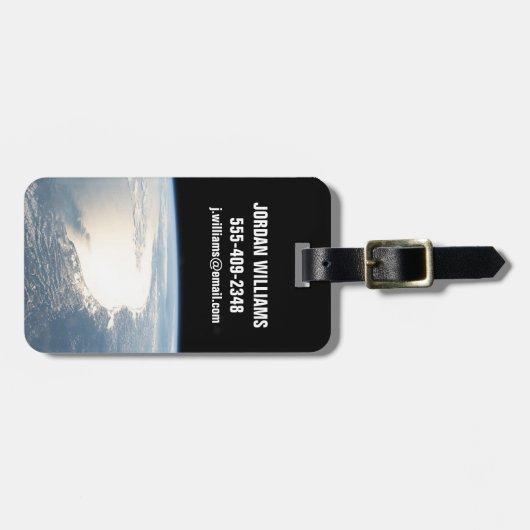 Sunglintはメキシコ湾を反射する ラゲッジタグ (正面横)