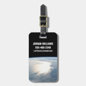 Sunglintはメキシコ湾を反射する ラゲッジタグ (正面縦)