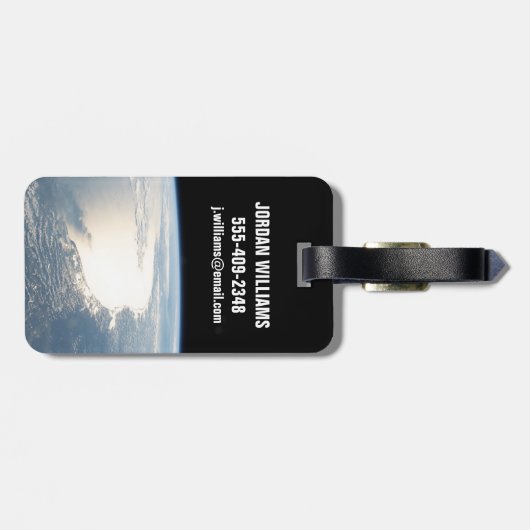 Sunglintはメキシコ湾を反射する ラゲッジタグ (裏面横)