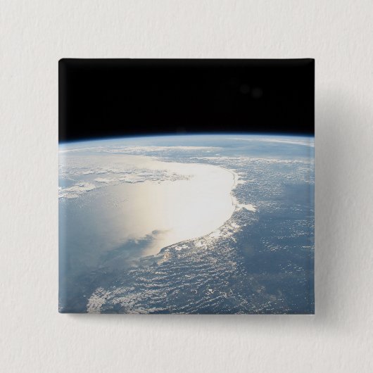 Sunglintはメキシコ湾を反射する 缶バッジ (正面)