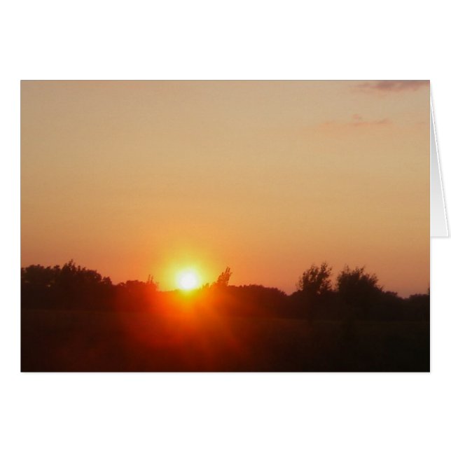 Sunglowのボーダレスなカード (正面横)