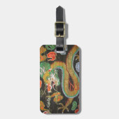 Sungnyemuの韓国の天井のドラゴンの絵画 ラゲッジタグ (正面縦)