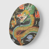 Sungnyemuの韓国の天井のドラゴンの絵画 ラージ壁時計 (傾斜)