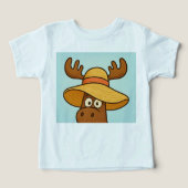 Sunhat Shenanigans – Peek-a-Boo Summer Tee for Kid (デザイン正面)