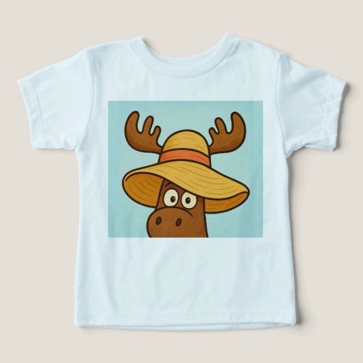 Sunhat Shenanigans – Peek-a-Boo Summer Tee for Kid (デザイン正面)