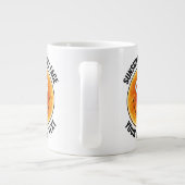 Sunhine Happy Face Personalized Custom Giant Mug ジャンボコーヒーマグカップ (裏面)