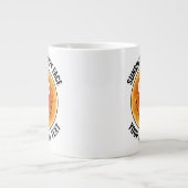 Sunhine Happy Face Personalized Custom Giant Mug ジャンボコーヒーマグカップ (正面)