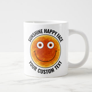 Sunhine Happy Face Personalized Custom Giant Mug ジャンボコーヒーマグカップ