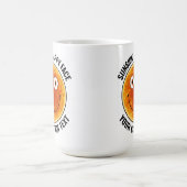 Sunhine Happy Face Personalized Custom Large Mug コーヒーマグカップ (中央)