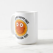 Sunhine Happy Face Personalized Custom Large Mug コーヒーマグカップ (正面左)