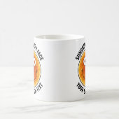 Sunhine Happy Face Personalized Custom Mug コーヒーマグカップ (中央)
